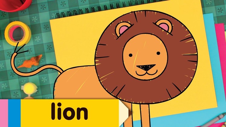 How To Draw A Lion | Drawing & Coloring for Kids