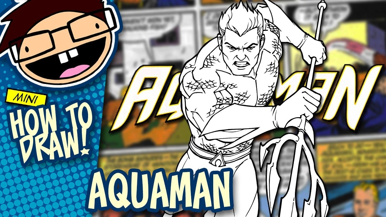 How to Draw AQUAMAN (Comic Version), Narrated Easy Step-by-Step Tutorial