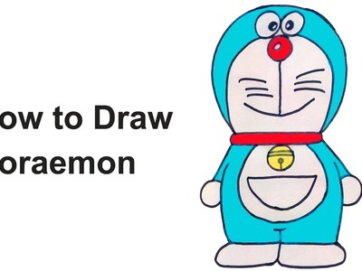 How to draw Doraemon - Simple and easy steps to draw Doreamon