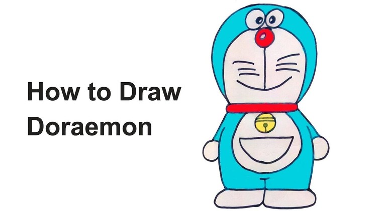 How to draw Doraemon - Simple and easy steps to draw Doreamon