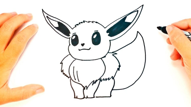 How to draw Eevee Pokemon | Eevee Easy Draw Tutorial