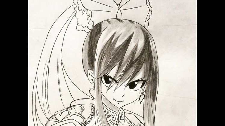 How to draw Erza Scarlet (Fairy Tail)
