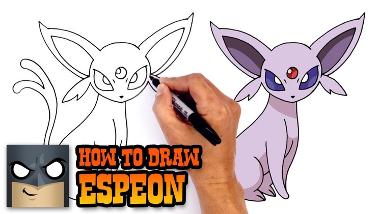 How to Draw Espeon | Pokemon