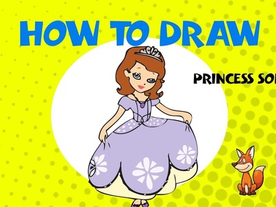 How to draw Princess Sofia - STEP BY STEP GUIDE -  DRAWING TUTORIAL GUIDE