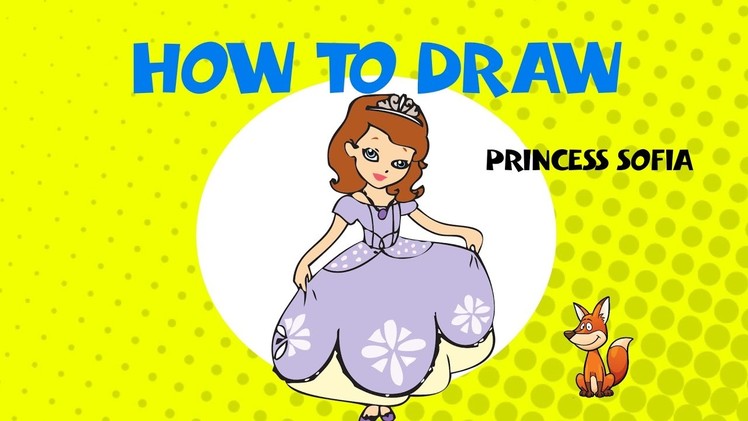 How to draw Princess Sofia - STEP BY STEP GUIDE -  DRAWING TUTORIAL GUIDE