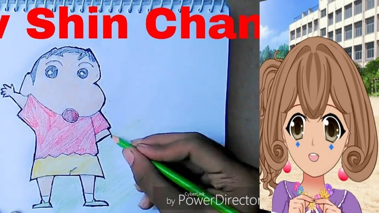 How to Draw Shin Chan Hungama Cartoon Character Step by Step Easy for Kids easily Drawing