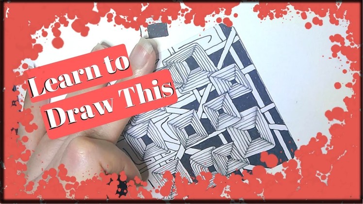 How to Draw Something Awesome step by step - How to Draw Zentangle Patterns Step by Step OpArt #1