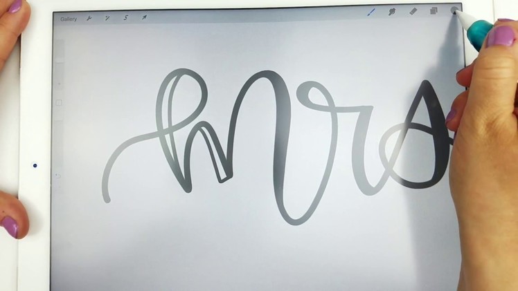 How to (Easy!) Fake Calligraphy on the iPad Pro Using a Regular Pen!