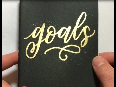 How to Emboss - Lettering Example