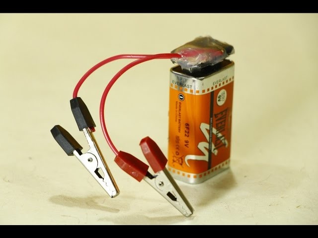 How to make 9 volt battery clip at home