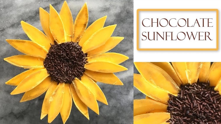How to Make a Chocolate flower | Sunflower Style