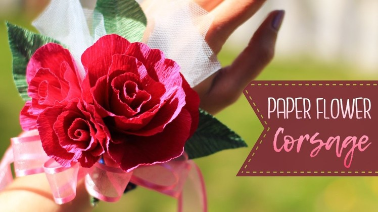 How To Make A Crepe Paper Flower Corsage