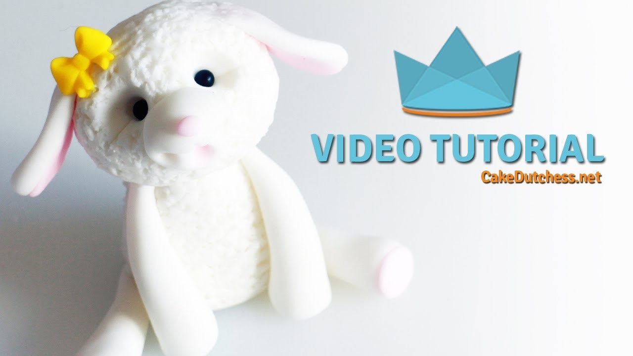 How to make a cute Lamb Cake Topper - Cake Decorating Tutorial