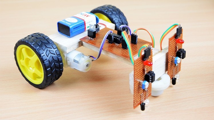 How to Make a Line Following Robot without Microcontroller