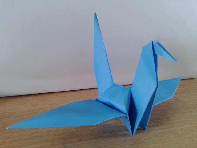 How to make a origami paper bird crane