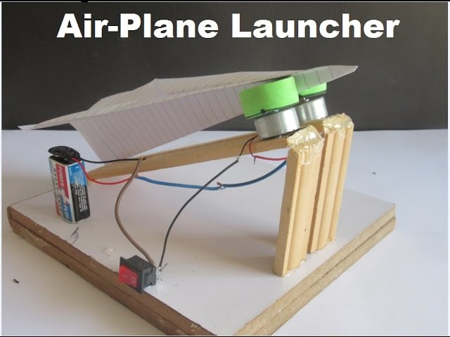 How to make a paper airplane launcher at home ( fast and easy )