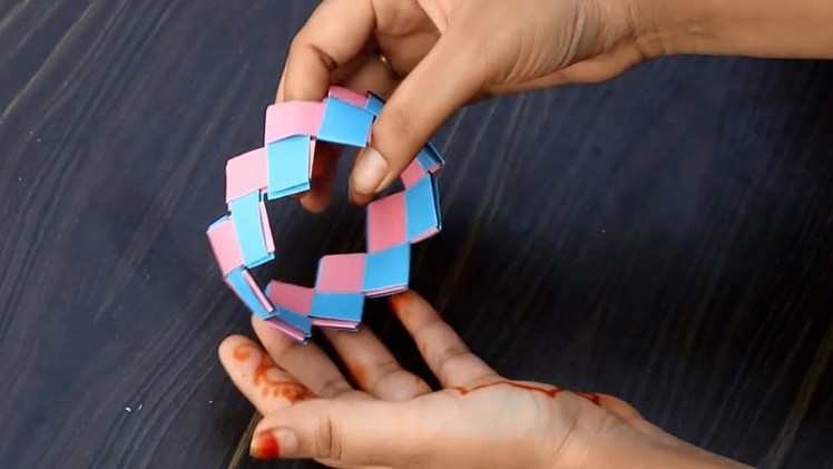 How To Make a  Paper Bracelets - Easy Paper Crafts