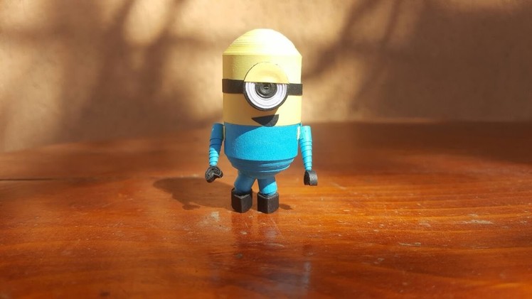 How to make a paper Minion. Quilling made easy for beginners.