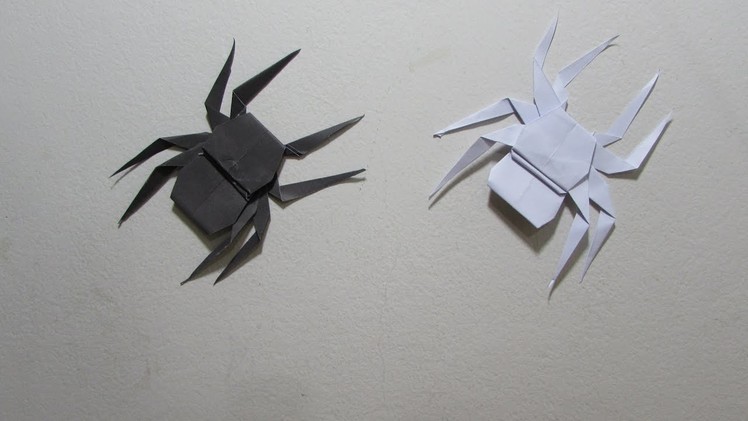 How to make a paper Spider - Easy Tutorial (Origami)