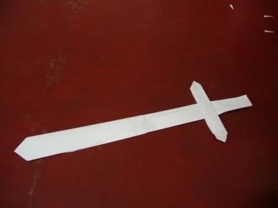 How to Make A Paper Sword-Origami Easy