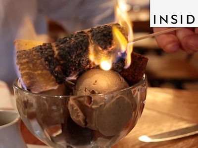 How to Make a S'mores Sundae With Marshmallow Ice Cream