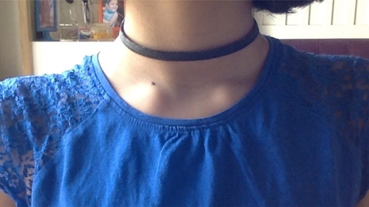 How to make a simple choker with things at home !!! ????