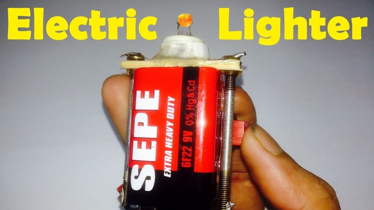 How to make a tiny smart & powerful electric lighter by a damage energy bulb very easy