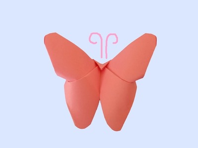 How to Make an Easy Origami Butterfly ( IN 2 MINUTES )