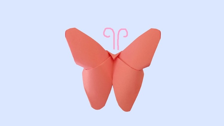 How to Make an Easy Origami Butterfly ( IN 2 MINUTES )
