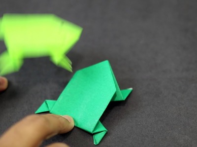 How to make an Easy Paper Jumping Frog