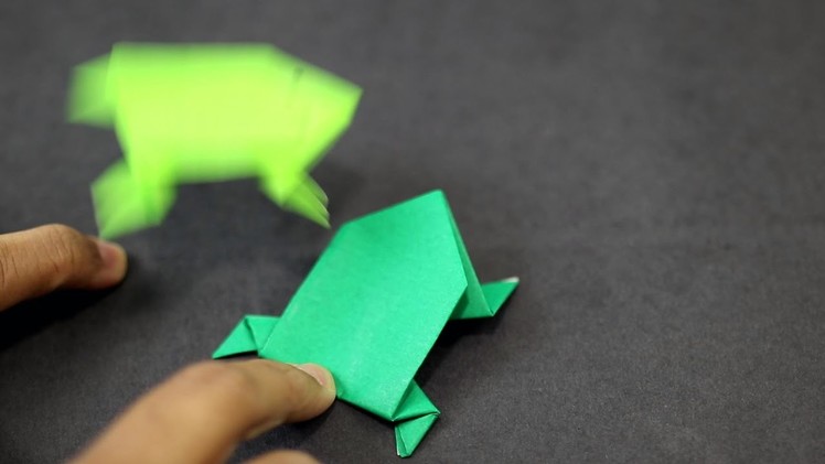 How to make an Easy Paper Jumping Frog
