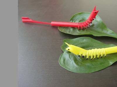 How to make beautiful caterpillar from straws