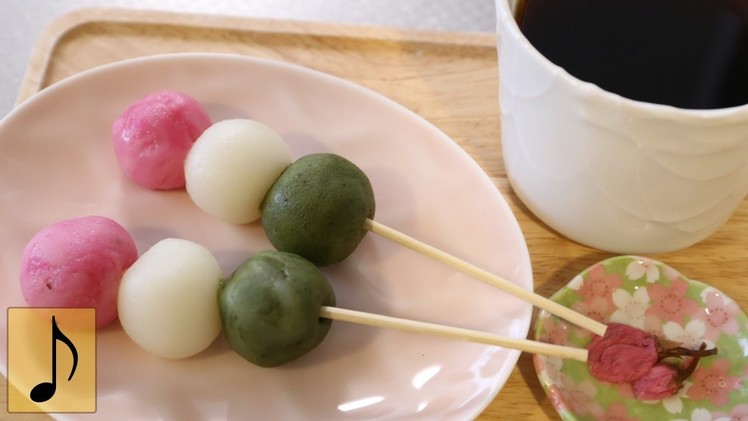 How to make Easy Microwave Hanami Dango【1 Minute Cooking】