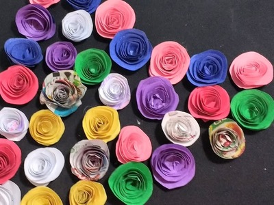 HOW TO MAKE EASY PAPER ROSES (D.I.Y.) 2017