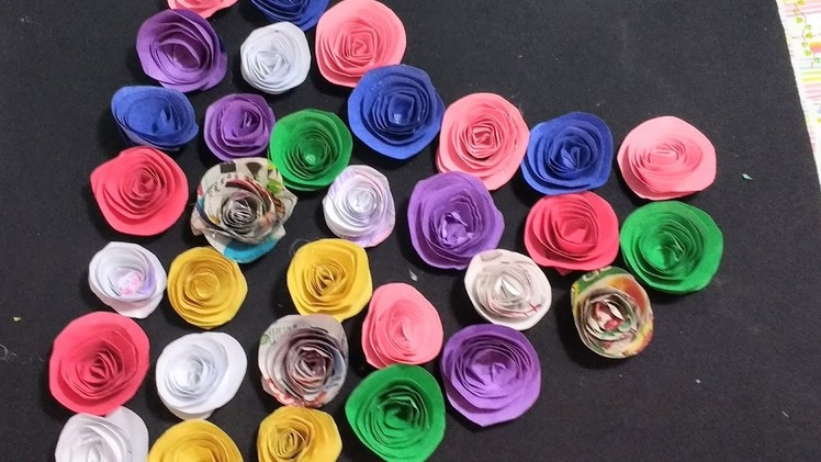 HOW TO MAKE EASY PAPER ROSES (D.I.Y.) 2017