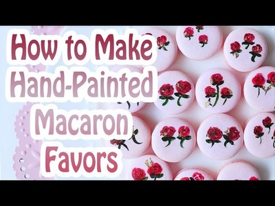 How to Make Hand-Painted Macaron Wedding Favors