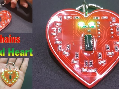 How to make Keychains Led Heart