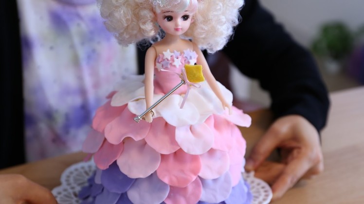 How to make Licca-chan Dress Doll Cake Little Twin Stars Unicorn Color