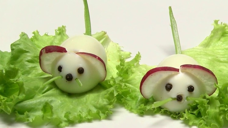 How to Make Mice with Eggs to Decorate Salads- HogarTv By Juan Gonzalo Angel
