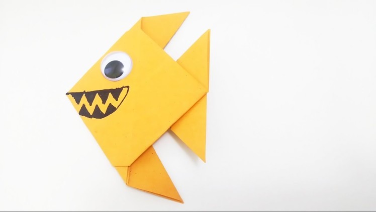 How to make: Origami Fish Piranha