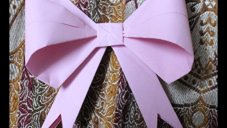 How to make origami paper bows for decorations