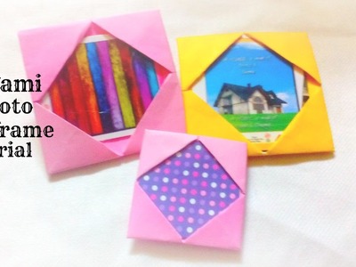 How To Make Origami Photo Frame -Tutorial- In 2 Minutes. Easy And Simple