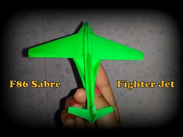How to make paper plane model of F86 Sabre Fighter jet aircraft.