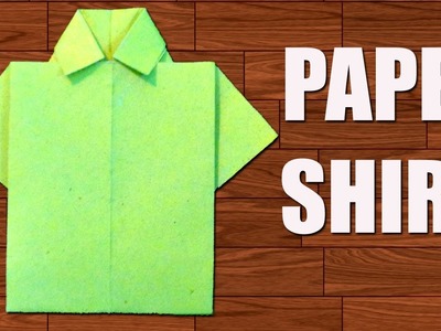 How to Make Paper Shirt - DIY Origami Paper Crafts.