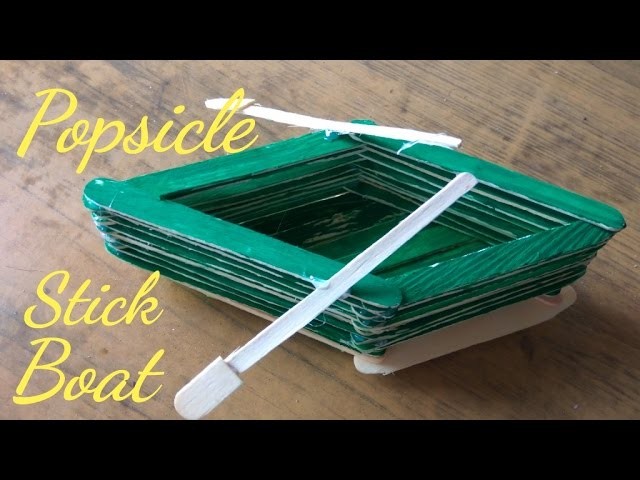 How to make popsicle stick(ice cream stick)boat at home