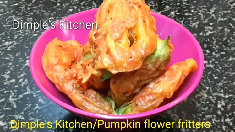 How to make Pumpkin flower fritters crispy|Kumro phool er bora|Bengali dish