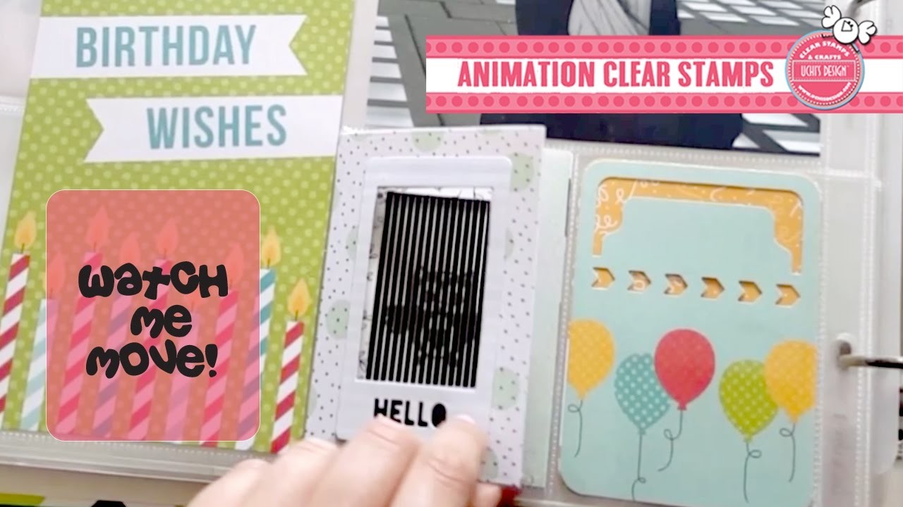 How to make your own small Animation Card. Animation Die Cut by Uchis Design DC102