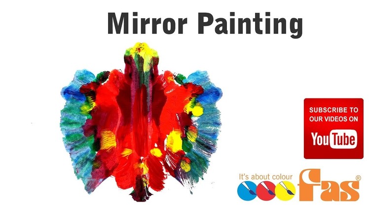 How to Paint Folded Paper Mirror Butterfly Paintings for Preschool and Primary Schools - FAS Paints