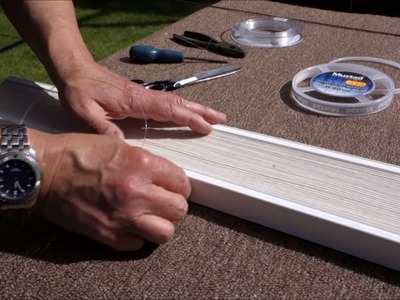 How to repair a pleated paper conservatory roof blind