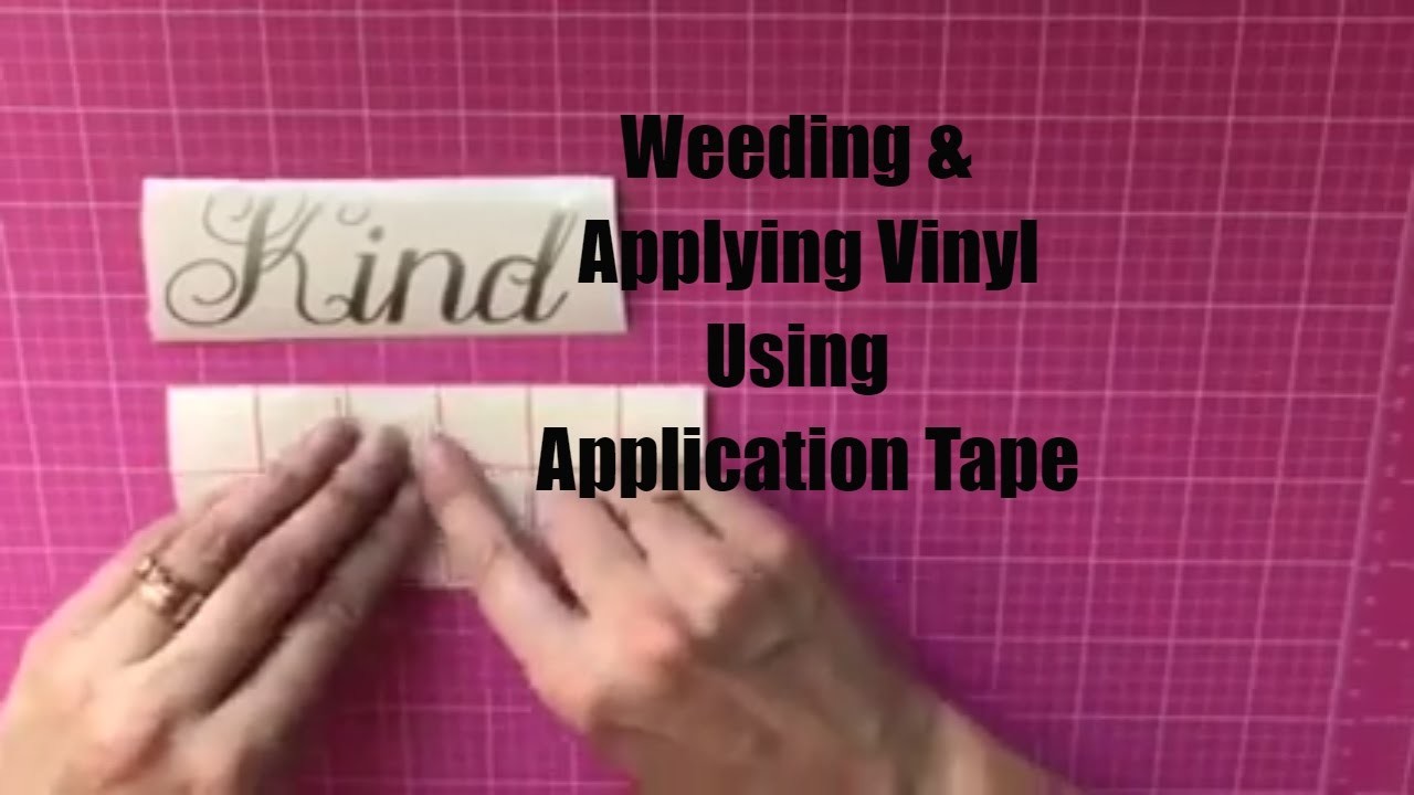 How to Weed and Apply Vinyl Using Transfer Tape - Decals Made With Cricut Explore or Silhouette